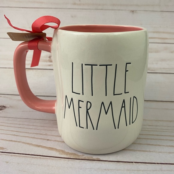 Rae Dunn Disney Princess Little Mermaid Ariel Coffee Mug Cup Double Sided - Picture 2 of 6